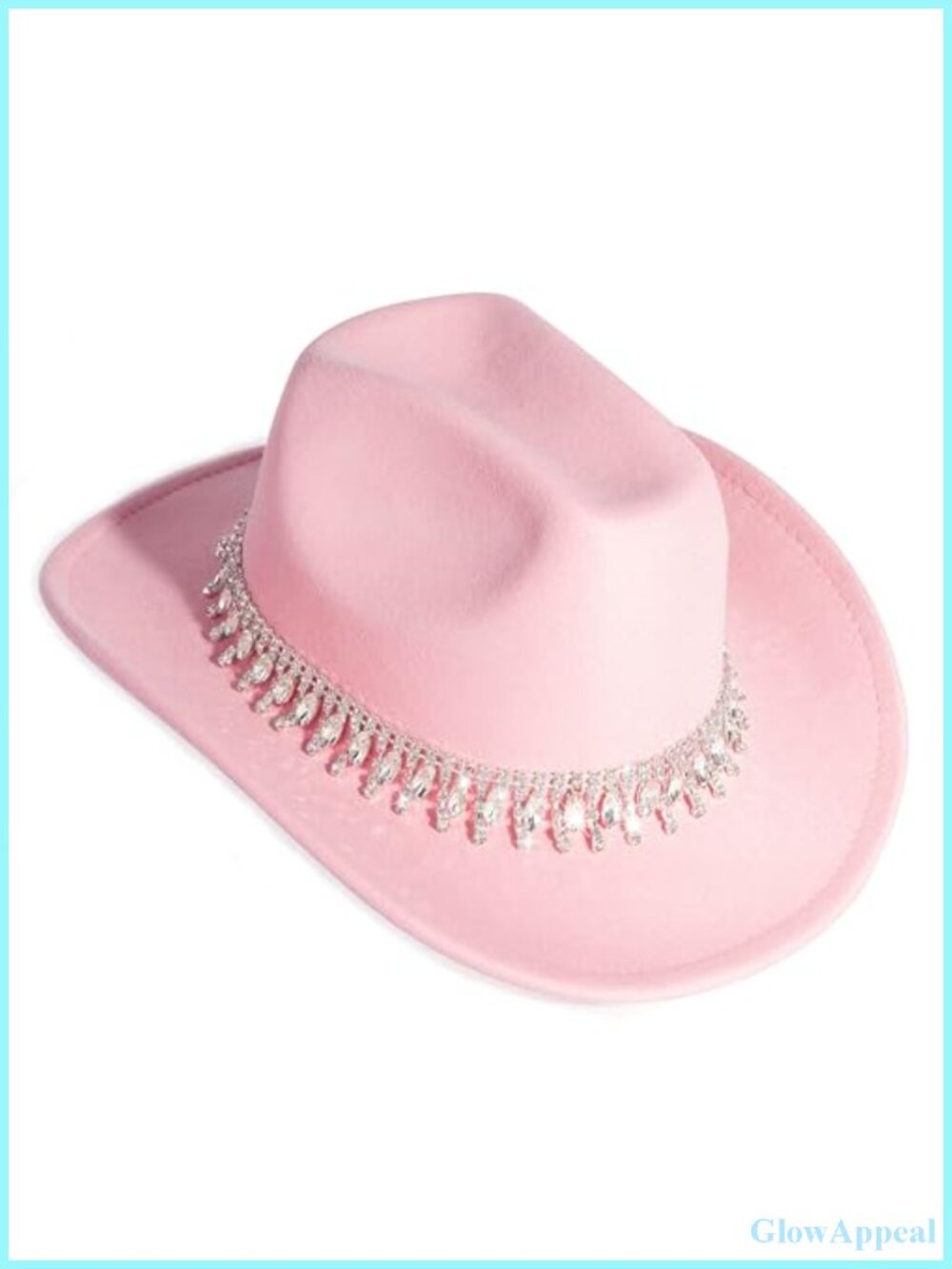 Women's Rhinestone Cowboy Hat Wide Brim Cotton Blend Party Western Cap
